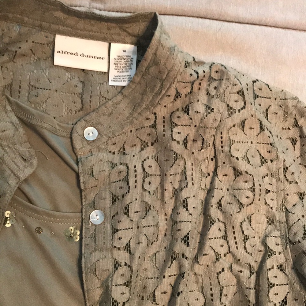 🆕 NWT Alfred Dunner Shirt set size 16